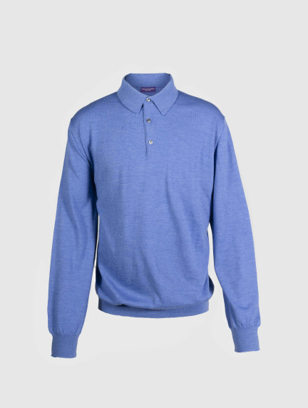 Patrick Hellmann CollectionPolo Long Sleeves 100% Woolimage1085